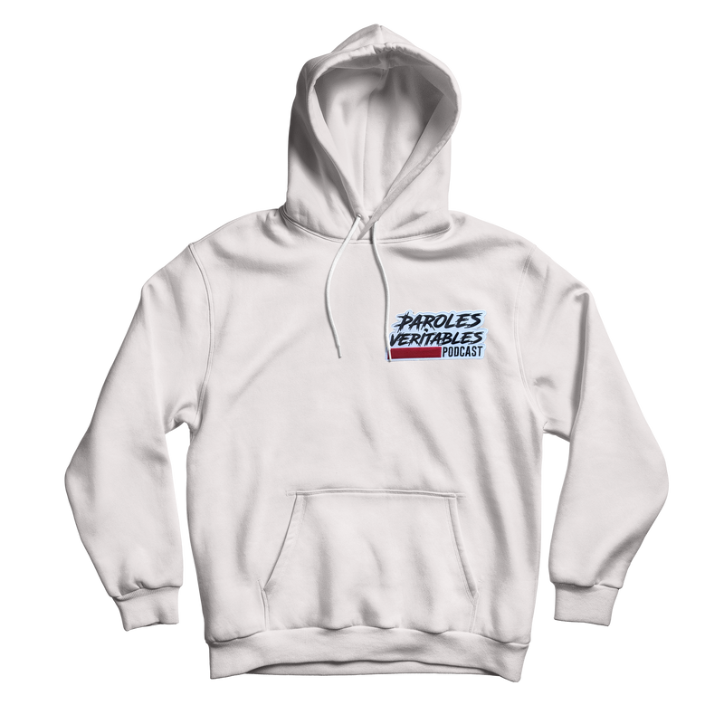 Hoodie "Big Patch" - blanc